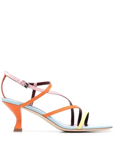 Staud Women's Gita Square Toe High Heel Sandals In Multi