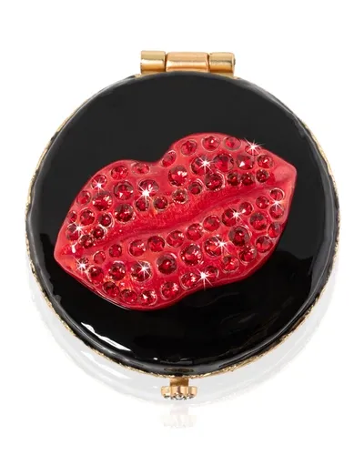 Jay Strongwater Lip Compact In Black