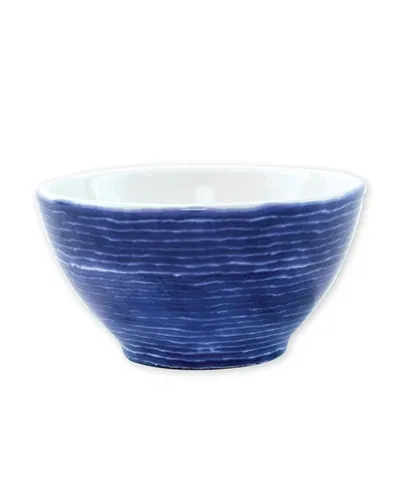 Vietri Viva Santorini 4-piece Assorted Ceramic Cereal Bowl Set In Blue