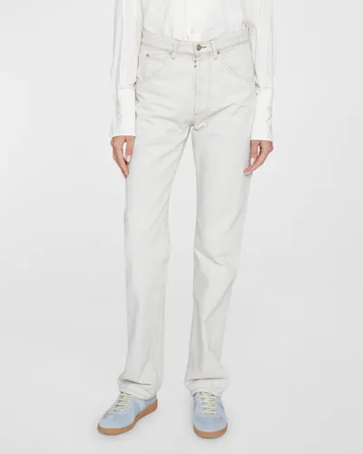 Maison Margiela Four-stitch Straight-leg Jeans In Ice