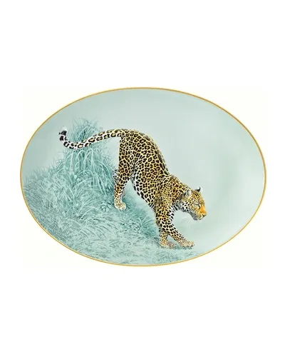 Herm S Carnets D'equateur Small Oval Platter