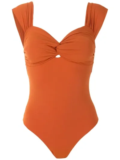 Clube Bossa Margareta Ruched Details One-piece In Orange