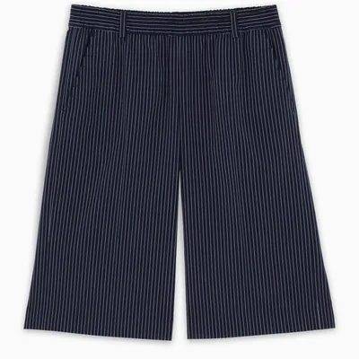 Baum Und Pferdgarten Dark Blue Striped Nyeva Shorts