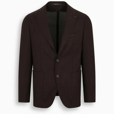 Tagliatore Brown Single-breasted Blazer