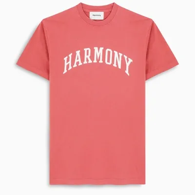 Harmony Paris Red Logo-print T-shirt