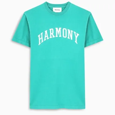 Harmony Paris Emerald Logo-print T-shirt In Green