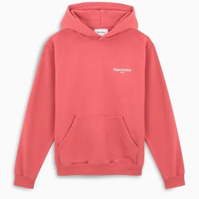 Harmony Paris Red Logoed Hoodie