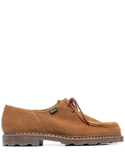 Paraboot Michael Whisky Laced Up Shoes In Brown