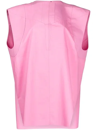 Rick Owens Runaway Kuntrol Tunic Top In Pink