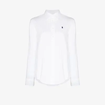 Polo Ralph Lauren Relaxed Linen Shirt In White