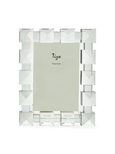 Tizo Clear Crystal Picture Frame Pyramid Diamond 4x6