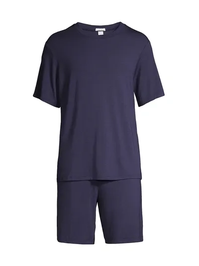 Eberjey Henry Jersey Pajama Set In True Navy