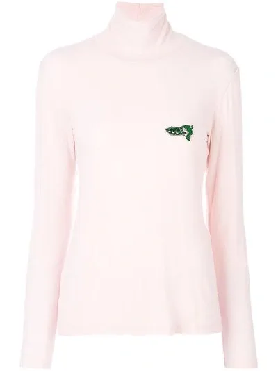 Vivetta Nizza Turtle-neck Sweater In Pink