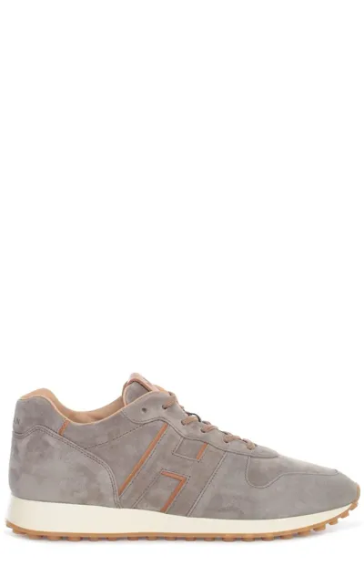 Hogan H383 Low-top Sneakers In Brown