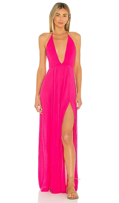 Superdown Arina Maxi Dress In Pink