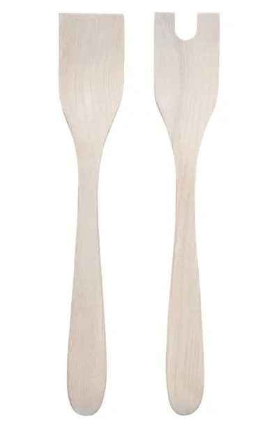 Farmhouse Pottery Salad Servers In White