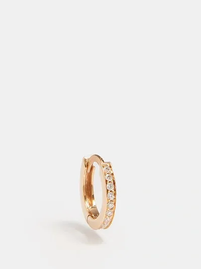 Repossi Women's Berbere 18k Rose Gold & Diamond Mini Single Hoop Earring