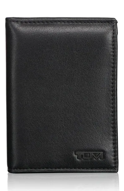 Tumi Men's Nappa Leather L-fold Id Passcase In Black