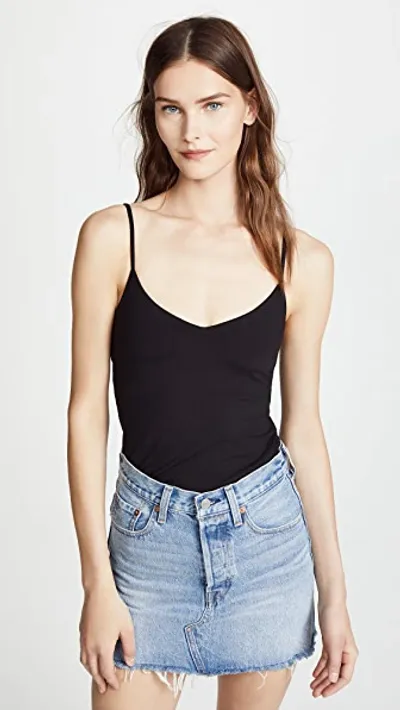 Susana Monaco Very V-neck Camisole Top In Black