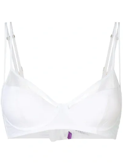 Maison Close Pure Tentation Triangle Effect Push Up Bra In White