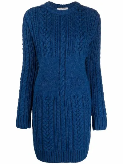 Philosophy Di Lorenzo Serafini Philosophy Knit Mini Dress In Blue