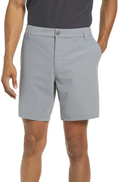 Rhone Flat Front Resort Shorts In Grey