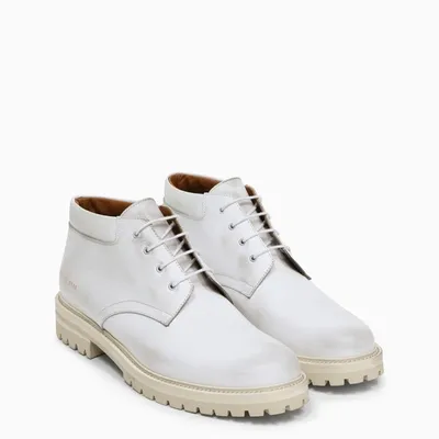 Common Projects White Leather Lace-up Shoes