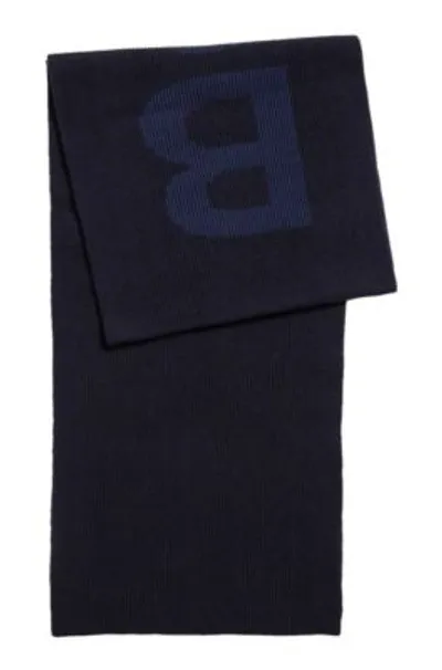 Hugo Boss Boss Nebbio Scarf Blue Cotton Man