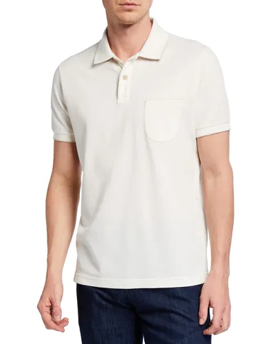 Loro Piana 2-button Regatta Polo Shirt In White