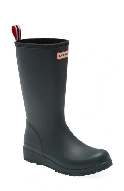 Hunter Original Play Tall Waterproof Rain Boot In Arctic Moss