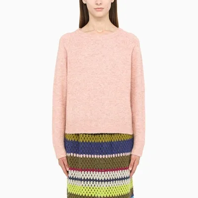 Samsã¸e Samsã¸e Pink Wool Crewneck Sweater