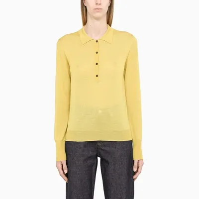 Roberto Collina Yellow Merino Wool Crewneck Sweater