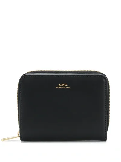 Apc Logo Purse In Black