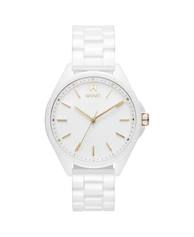 Mvmt Coronada White Ceramic Bracelet Watch 36mm