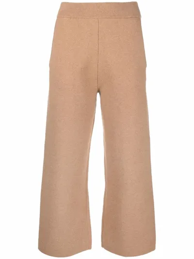 Hugo Boss Timilia Cropped Trousers In Neutrals