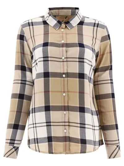 Barbour Bredon Cotton Button-up Shirt In Rosewood