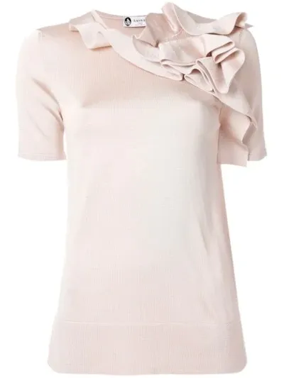 Lanvin Ruffled Top In Pink