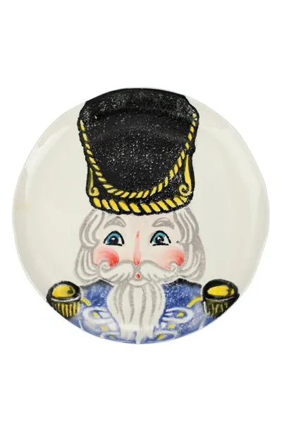 Vietri Nutcrackers Blue Dinner Plate