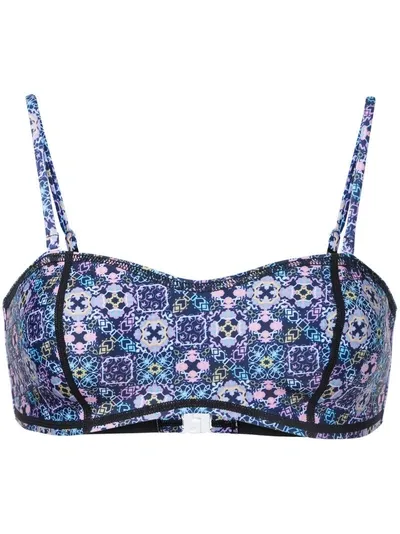 Duskii Waikiki Nights Bikini Top In Multicolour