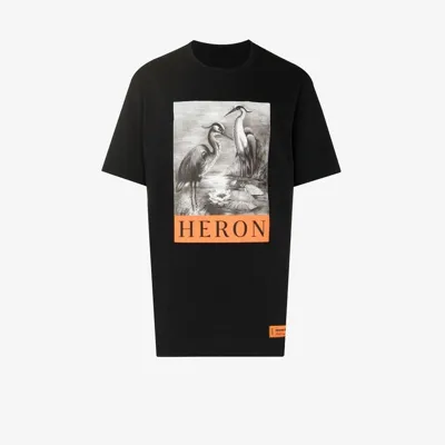 Heron Preston Graphic-print Cotton T-shirt In Black