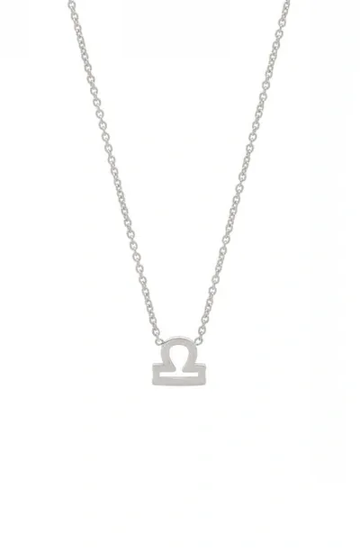 Bychari Zodiac Pendant Necklace In Libra