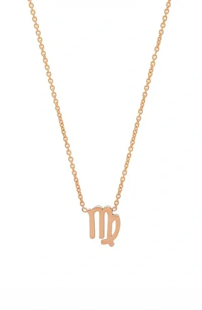 Bychari Zodiac Pendant Necklace In Virgo