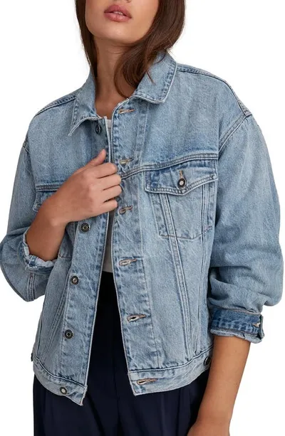 Favorite Daughter The Otto Denim Jacket In Blue