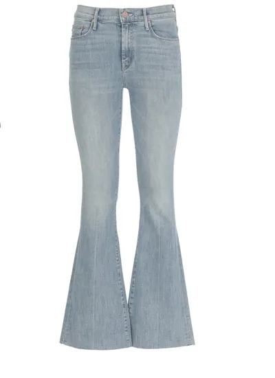 Mother Light Blue Flared Jeans