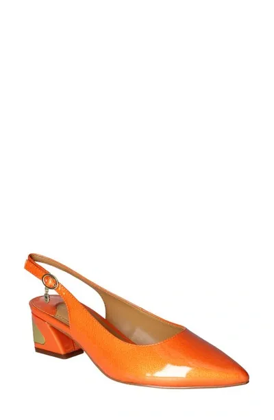 J. Reneé J.renée Shayanne Slingback Pointed Toe Pump In Orange