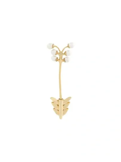 Yvonne Léon Arrow Through Earring In Metallic