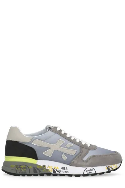 Premiata Mick Mix Materials Sneakers In Grey