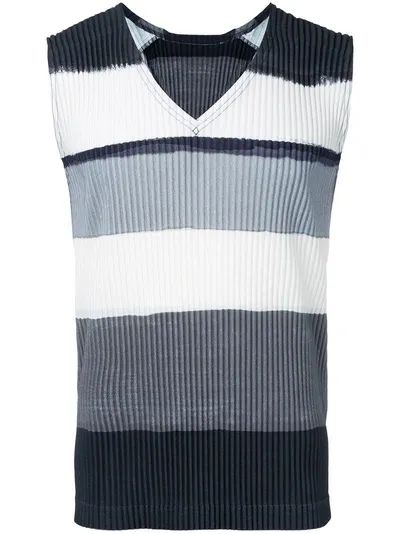 Issey Miyake Pleated Tank Top In Multicolour