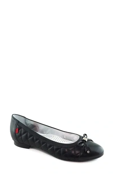 Marc Joseph New York Pearl Street Flat In Black Quilted Leather