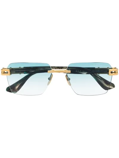 Dita Eyewear Meta-evo One Frameless Sunglasses In Gold